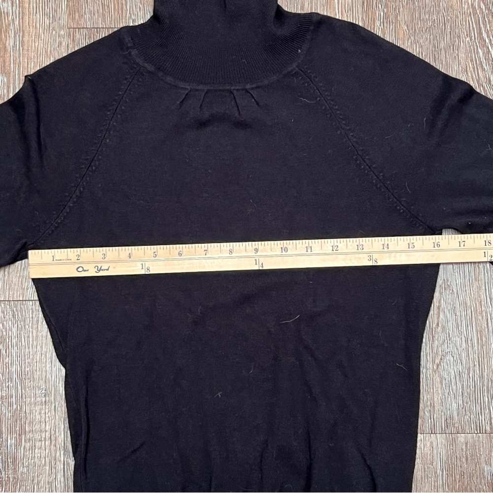 Express Design Studio Black Turtleneck Balloon Sleeve Sweater | Size: S - Picture 2 of 8